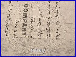 Pocomoke Bay Oyster Co NJ / MD VA connections 1886 stock certificate not tin can