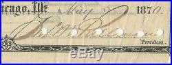 Pullman's Palace Car Company stock signed by George Pullman 1870 pays for meds
