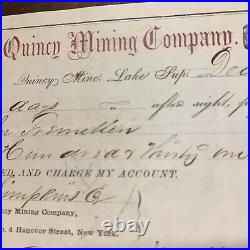 ## Quincy Mining Co Lake Superior Michigan 1858