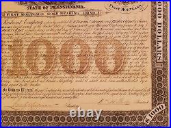 RARE $1000 South Mountain Railroad / RR First Mortgage GOLD BOND with 48 COUPONS