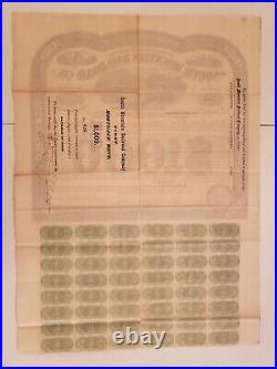 RARE $1000 South Mountain Railroad / RR First Mortgage GOLD BOND with 48 COUPONS