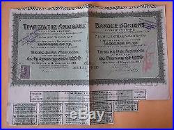 RARE! AUTHENTIC BANQUE d'ORIENT 1911 1250 FRANCS