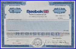 REBOOK SPECIMEN. Bond Stock Certificate 1998, mint, Massachusetts