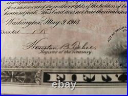 RONALD REAGAN Autographed USA 1928 Third Liberty Gold Bond Signature Share