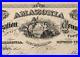 Rare Antique Stock Certificate Amazonia Colonization & Commercial Co Peru 1869