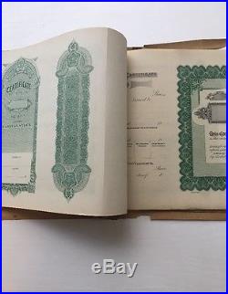 Rare Vintage 1918 Bond Stock Certificate Lithographer Portfolio GOES Chicago