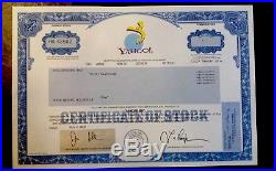Rare-yahoo Inc. Stock Certificate-hard To Find-very Nice Condition