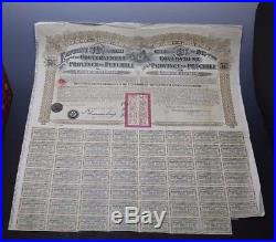 Rare1913 Chinese government province of petchili 5 1/2% Gold loan 500000 bond