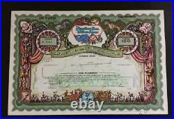 Ringling Bros. BARNUM BAILEY Combined Shows CIRCUS Stock Certificate 1971