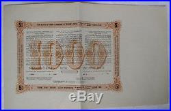 Russia Russian Imperial Bond Loan Certificate 1000 Ruble Poland Lodz artviola