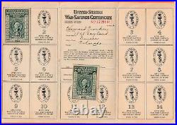 SCOTT # WS2 US WAR SAVINGS STAMPS. SERIES OF 1918 in booklet one loose