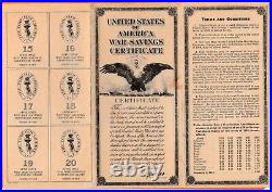 SCOTT # WS2 US WAR SAVINGS STAMPS. SERIES OF 1918 in booklet one loose