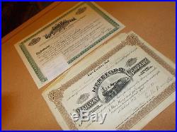 Set Of Maine Central Railroad Stock Cert. 25 In All