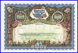 SPECIMEN Ringling Bros. Barnum & Bailey Circus Stock Certificate