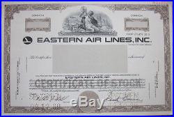 SPECIMEN Stock Certificate'Eastern Air Lines, Inc.' Airline/Aviation