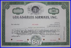 SPECIMEN Stock Certificate'Los Angeles Airways, Inc.' Helicopter Air Line