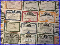 SUPER-LOT/SET 100 x verschiedene US-Wertpapiere/Aktien (1881-ca. 1990) -ab 1