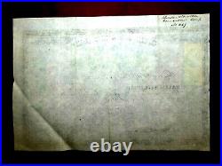 Salem Railroad, Salem NJ, Share certificate 1864