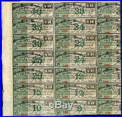 Selma, Marion & Memphis Railroad Company 1869 $1000 Bond Certificates Rare