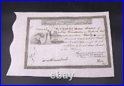 Signed Nicholas Biddle Bank of the United States Stock Certificate 1830