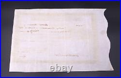 Signed Nicholas Biddle Bank of the United States Stock Certificate 1830