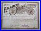 Silver Dollar Vignette’Elizabeth Mining’ 1889 Montana Mining Stock Certificate