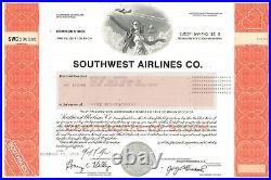 Southwest Airlines stock certificate