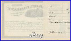 Standard Oil Company Stock Certificate Scarce Petroleum 1870's Rockefeller