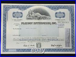 Stock Certificate PLAYBOY ENTERPRISES, INC. 1986 EF condition 108 x