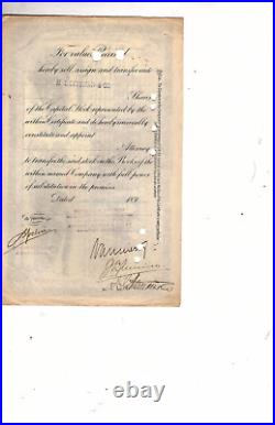 Stock Certificates Missouri Kansas and Texas Railway Company 3 1893-1894 bb8