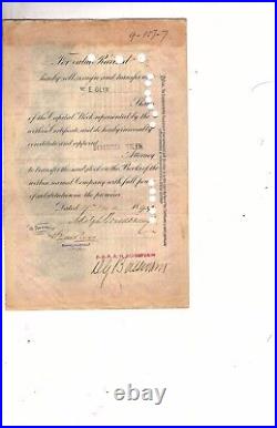 Stock Certificates Missouri Kansas and Texas Railway Company 3 1893-1894 bb8