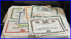 Stocks and bonds certificates