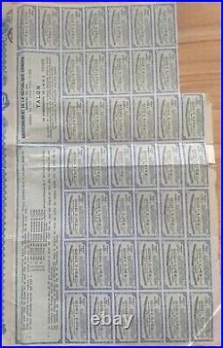 Super Petchili China 1913 Lung Tsing U Hai 20 Sterling 42 Coups Uncancelled Bond