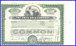 The Coca-cola Company. 1993 Common Stock Certificate