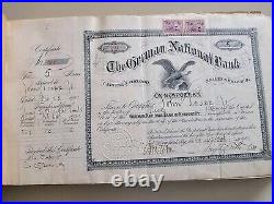 The German National Bank of Newport Kentucky KY 600 Total Stocks 1882-1908