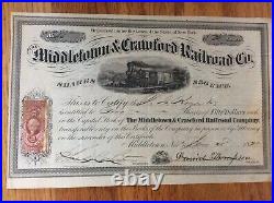 The Middletown & Crawford Railroad Co. 1871