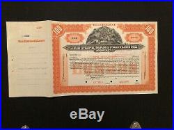 The Pope Manufacturing Co. Specimen Stock Certificate 1909 Auto And Motorcycle