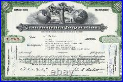 Transamerican corporation stock certificate 1966