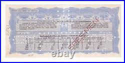 Turkey Turkish 1941 SpecimenTasarruf Bond 500 Lira Certificate Stock