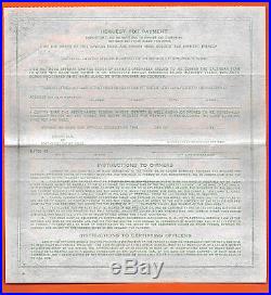 UNITED STATES Savings Bond Series E DEFENSE $25.00 Nov. 1941 Q4344243E WIDE frame
