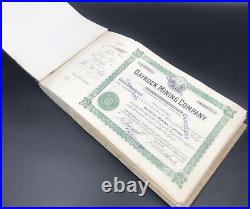 VTG 1946 Dayrock Mining Co Stock Certificate Book Idaho 250 Certificates Silver