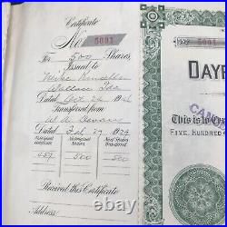 VTG 1946 Dayrock Mining Co Stock Certificate Book Idaho 250 Certificates Silver