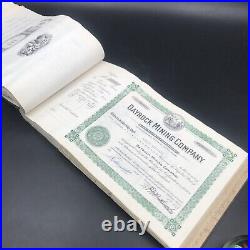 VTG 1946 Dayrock Mining Co Stock Certificate Book Idaho 250 Certificates Silver