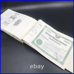 VTG 1946 Dayrock Mining Co Stock Certificate Book Idaho 250 Certificates Silver