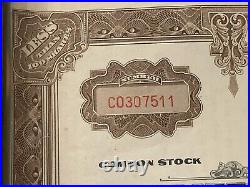 Vintage 1968 Allied Stores Corporation 25 Share Stock Certificate C0307511 Frame