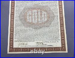 Vintage Insull Utility Investments, Inc. 10 Year 6% Gold Bond $1000