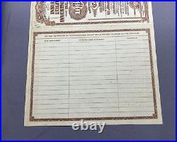 Vintage Insull Utility Investments, Inc. 10 Year 6% Gold Bond $1000