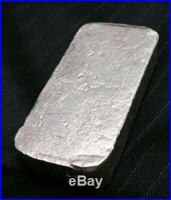 Vintage Star Metals Silver Bar Rough Pour 10.48 Oz Stamped Bar. 999 Fine Silver