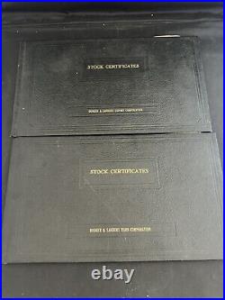 Vintage Stock Certificate Book