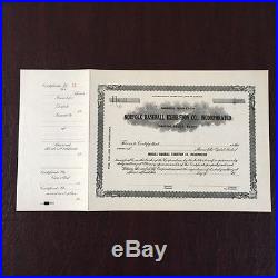 Vintage Stock Certificate Norfolk Virginia Baseball New York Yankees Piedmont